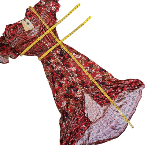 LABEL OF LOVE 🔖NWT!  "London" Floral High Low Maxi Dress - Size S - Picture 9 of 12